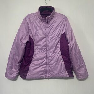 L.L. Bean Primaloft reversible packable quilted down jacket with embroidery EUC